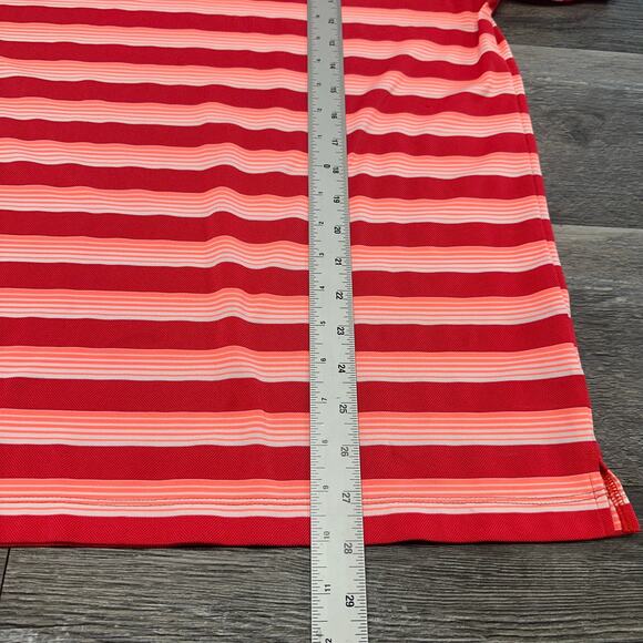 Nike Golf Dri Fit Tech Striped Mens L Mini Swoosh Tour Performance Polo Shirt - Picture 7 of 10